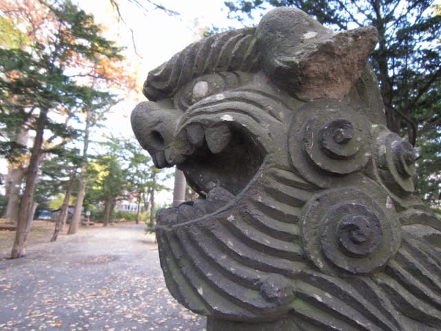 狛犬 信濃神社１ 札幌市 Shinano Shrine Sapporo City 神社と狛犬見て歩き