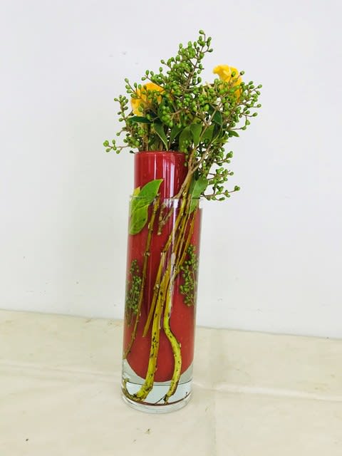 草月流 岩田ガラス 花器 花瓶