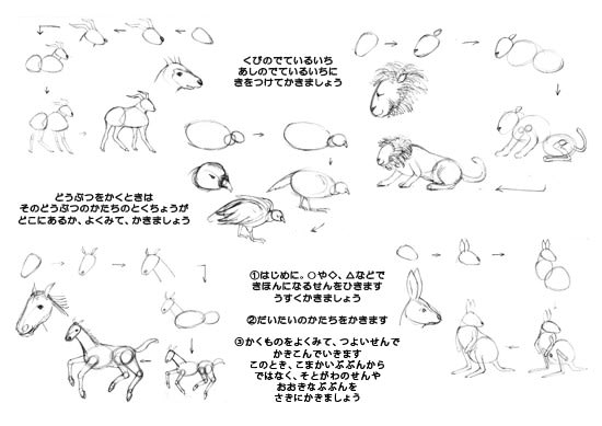 動物の描き方 モノ作り 自分作り