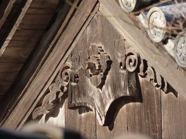 瑞巌寺（ずいがんじ）　玄関（げんかん）　南西 破風（はふ）　梅鉢懸魚（うめばちげぎょ）