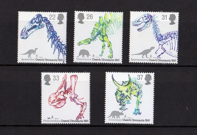 イギリス 恐竜切手 1991年：Owen’s Dinosauria 1841 - 烏鷺鳩（うろく）