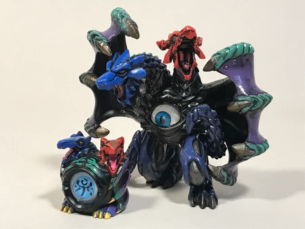 眼魔伝ガンダイス 眼魔組 召喚・双頭の雹蛇炎竜 - FTS