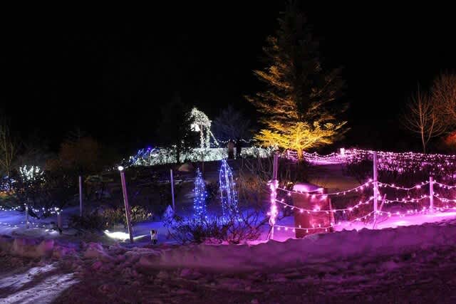 八幡平サラダファームのイルミネーション 南部吟遊詩人の写真館 八幡平サラダファームのイルミネーション 南部吟遊詩人の写真館
