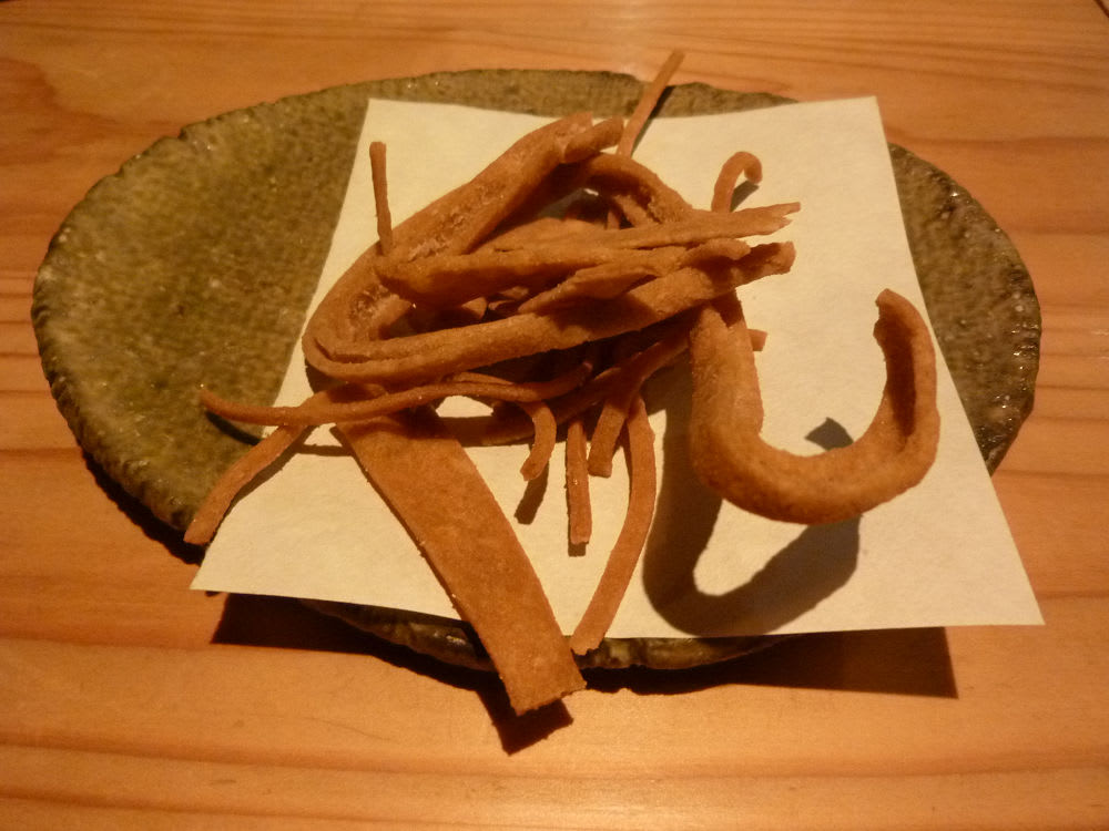 そば粉のせんべい
