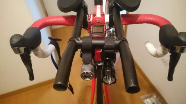 Dhバー用のライトマウントを自作してみました 笑 僕のチャリンコ日記