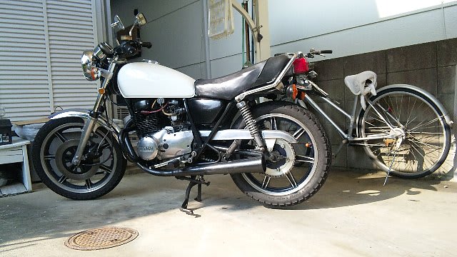 自作泥よけ更新（ＸＳ２５０） - ＹＡＭＡＨＡ ＸＳ２５０ＳＰＬ