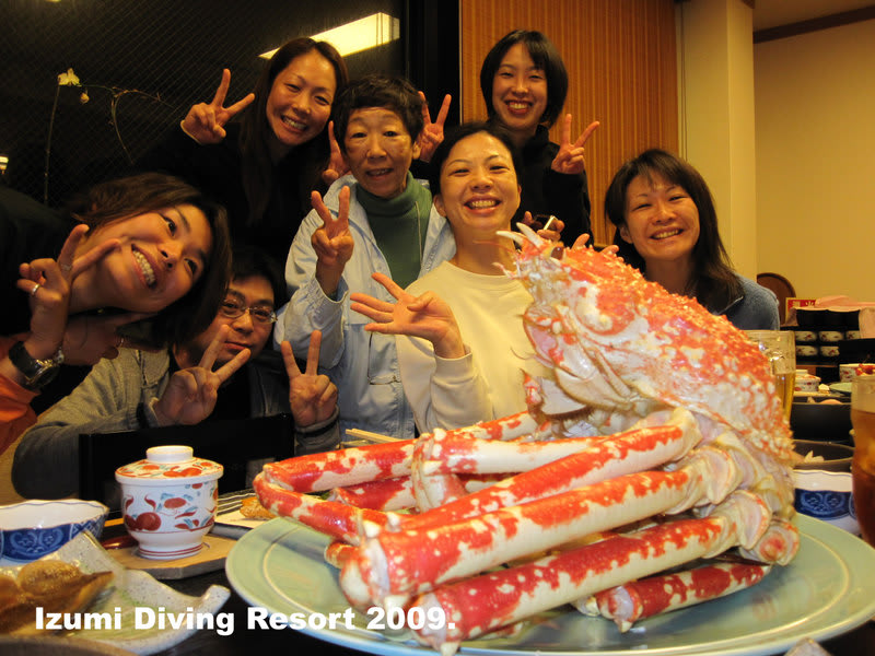タカアシガニ食べるツアーーっ 行ってきました Izumi Diving Resort 伊豆海人14年までの歴史