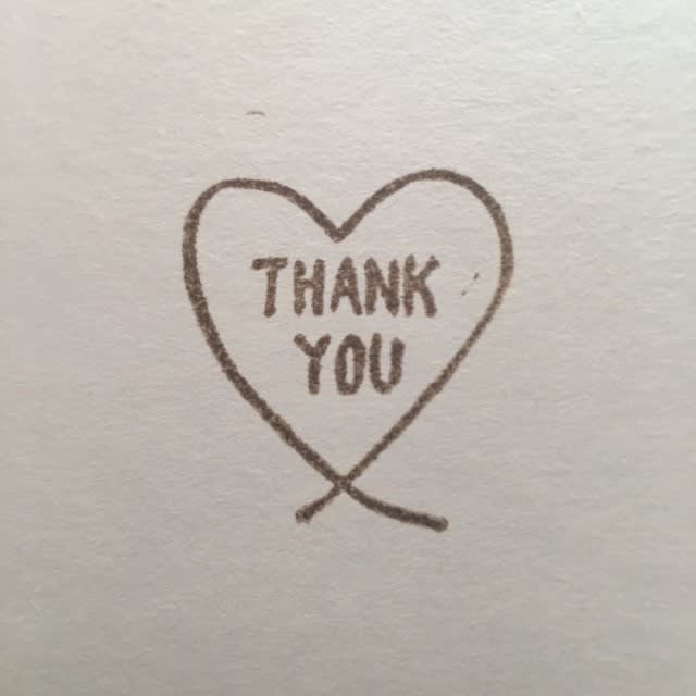 ハートのthank Youはんこ Mako Han S Blog