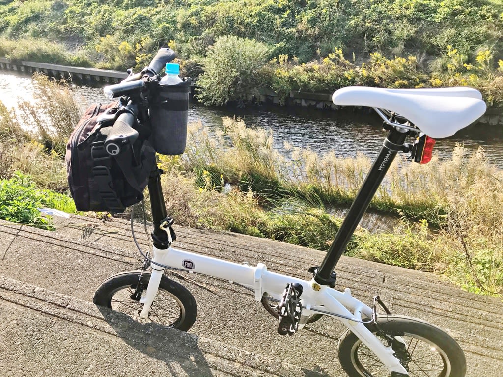100均グッズ De ウエストバッグをハンドルに付ける くまの自転車日記 100均グッズ De ウエストバッグをハンドルに付ける くまの自転車日記