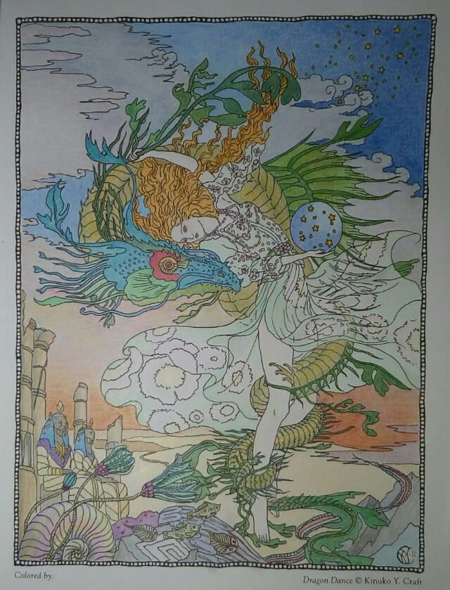 Myth & MAGIC』の「Dragon Dance」ダーウェント カラーソフト - Color 