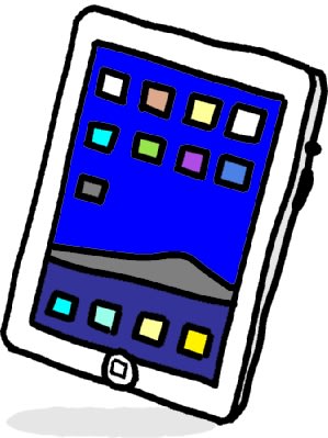 Ipadのイラスト Ipadの本体 シンプルイラスト素材