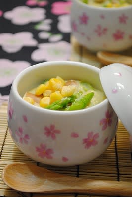 子供も喜ぶ レンジで 簡単 洋風茶碗蒸し 四万十住人の 簡単料理ブログ