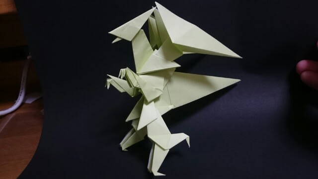 作品 どらごん とってもかんたん系 ペーパークラフトと折り紙の狭間の ドラゴン 副題 Paper Craft Origami Dragon Type Very Easy ペーパークラフト 折り紙技術 アマチュア 人生の素人 折師 の記録