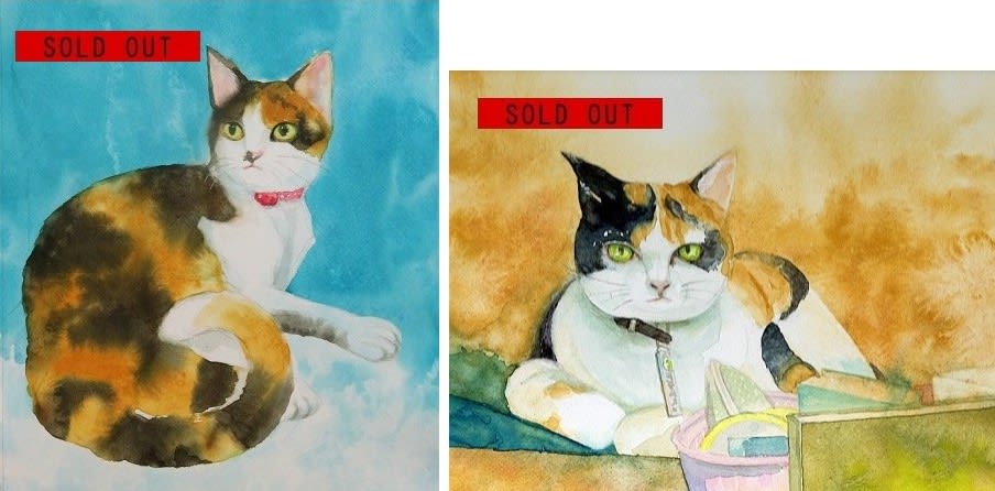 正規流通品 絵画。ボス猫 絵画/タペストリ