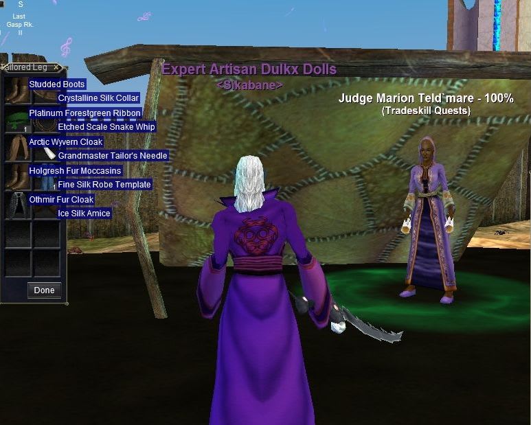 Master Tailor & Master Tailor Test EverQuestっぽい