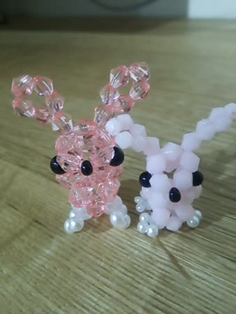 ダイソービーズキット うさぎ はなほっぺ