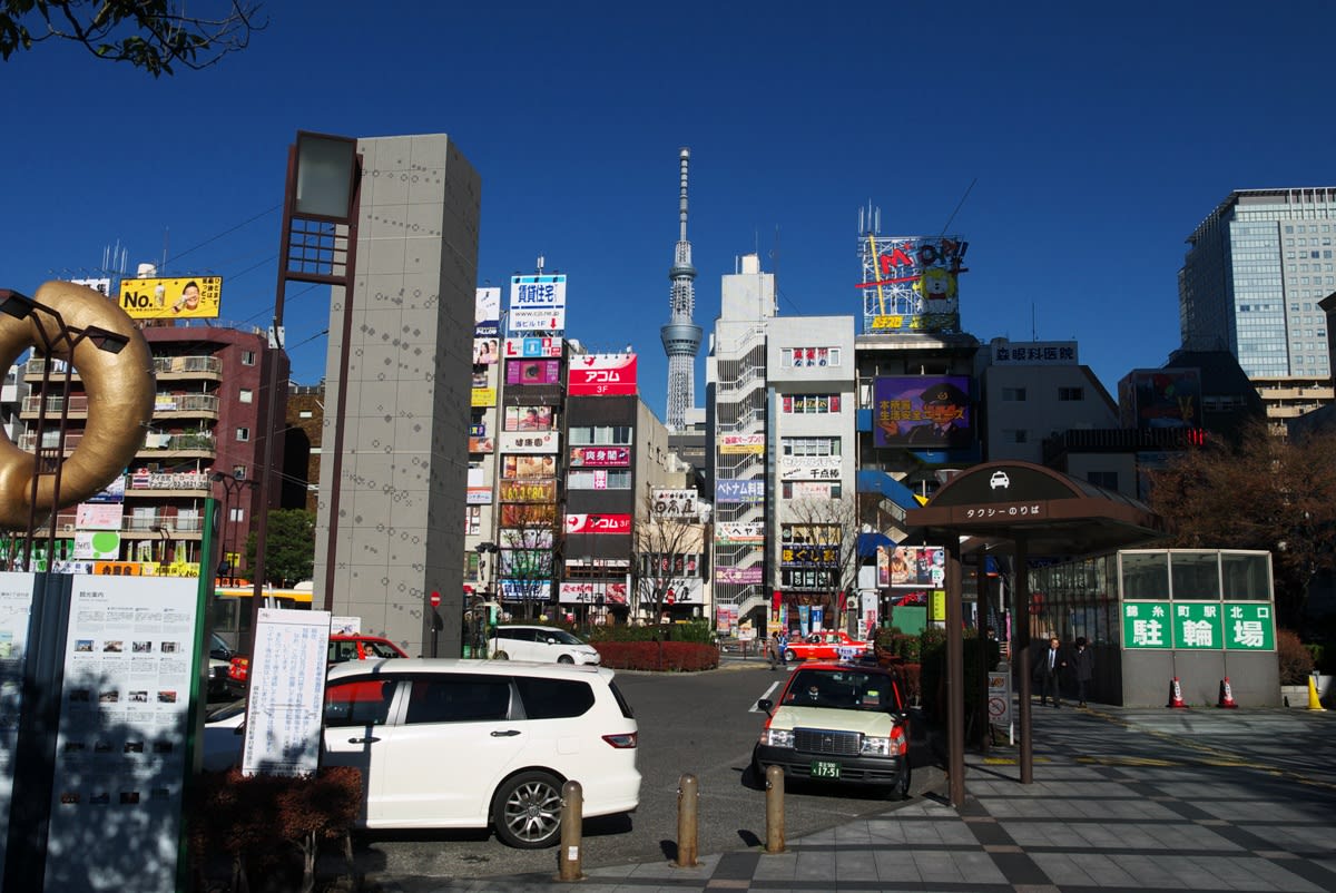 １２月の東京スカイツリー ｊｒ錦糸町駅前から東京スカイツリーまで ｐａｒt１ 緑には 東京しかない