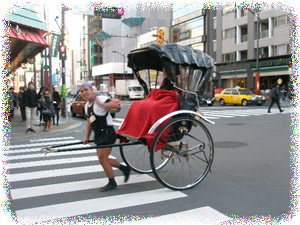 浅草寺 人力車 楽しい人生