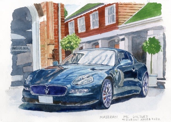 オーダー水彩画 マセラティ MC VICTORY - sportscar graphic オーダー水彩画 マセラティ MC VICTORY - sportscar graphic