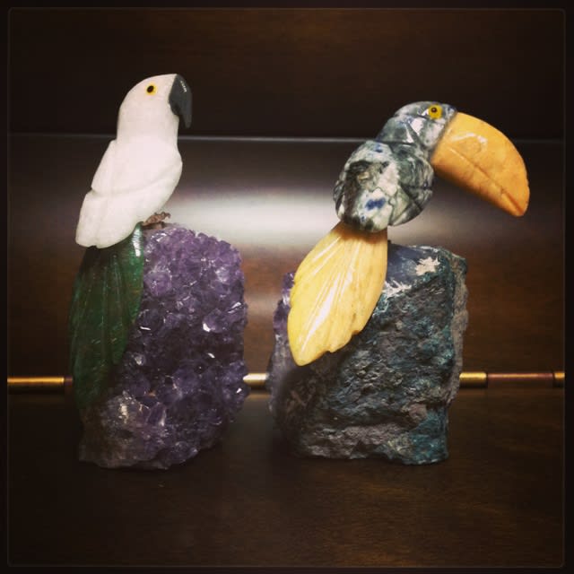 天然石の鳥の置物 - 鳥バカ日記