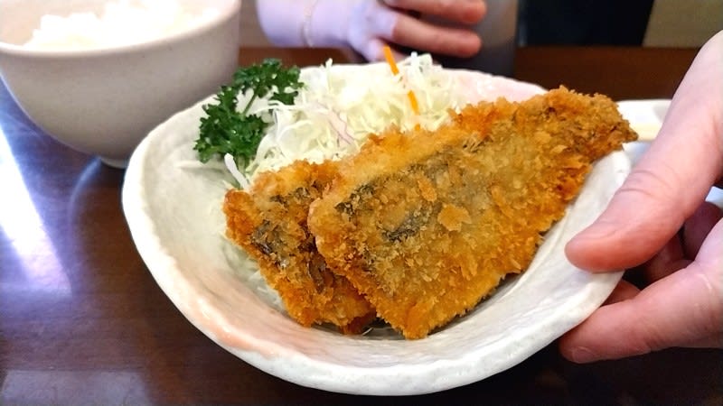 どんや宝:あじフライ定食