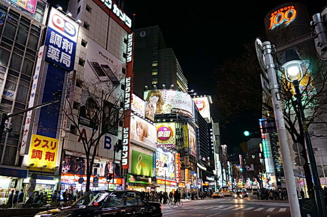 渋谷の夜をいろいろ ２ 写真日誌