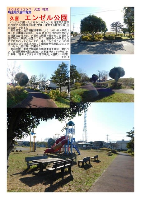 碑 230 久喜 エンゼル公園 中年おじさんの散策part2