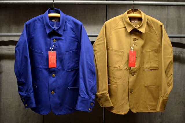 Boncoura・ボンクラ　カバーオール イングリッシュツイル　ブルー Boncoura・ボンクラ カバーオール イングリッシュツイル ブルー
