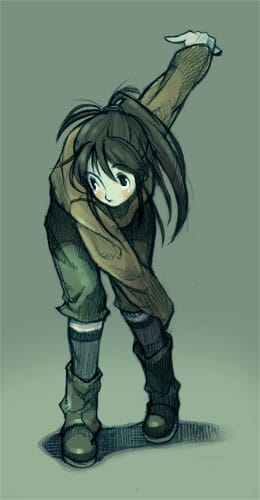 屈みポーズ New ねじのかけら出張所