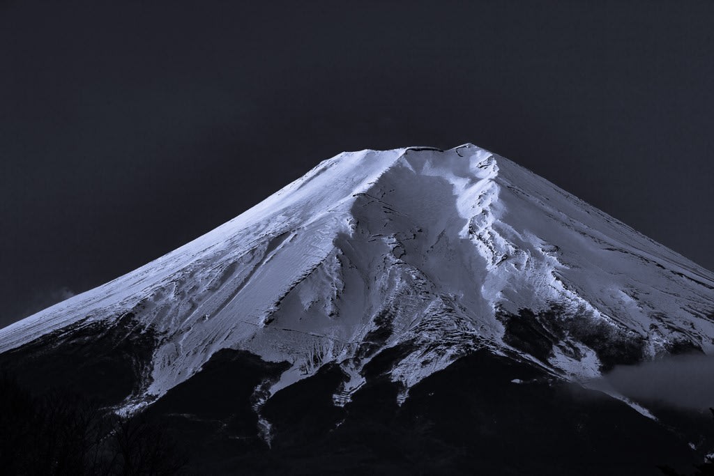 富士山のダブルトーン写真