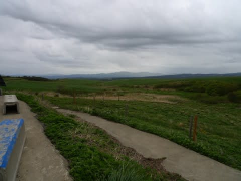 あいにくの曇り空