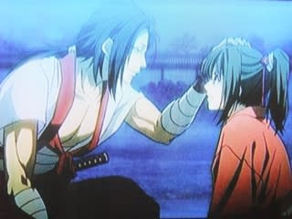 アニメ薄桜鬼第九話 左之助と千鶴画像