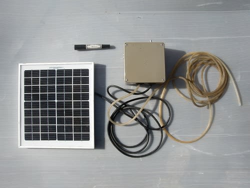 ソーラーエアーポンプ 太陽電池とエアーポンプを組み合わせたセット品 池に空気を送りこみます 地下水 雨水 身近な水源を賢く集め使う レインワールド