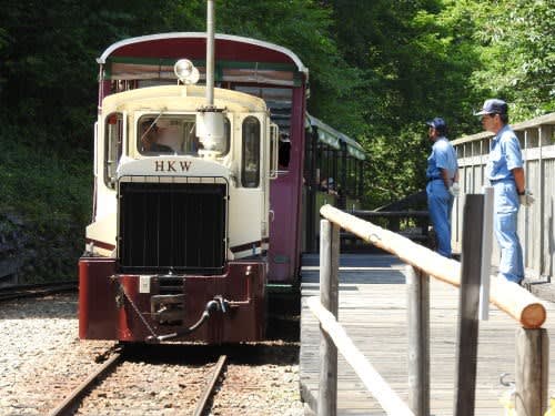 赤沢森林鉄道乗車