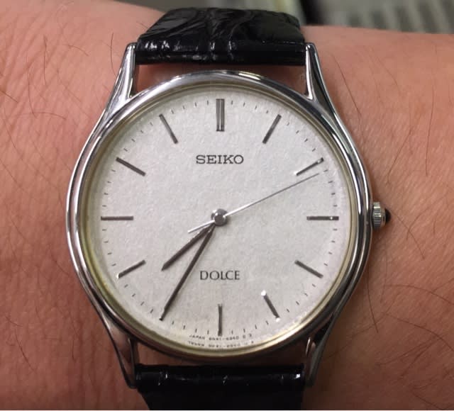 今日の腕時計 11/28 SEIKO DOLCE 8N41-6060 - しみずのプログ