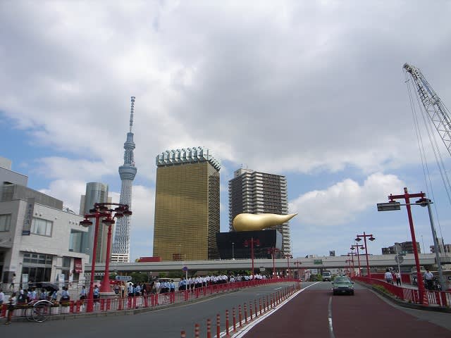 南千住「従千住花街眺望ノ不二」から「東都浅草本願寺」(冨嶽三十六景処巡り) お江戸&東京