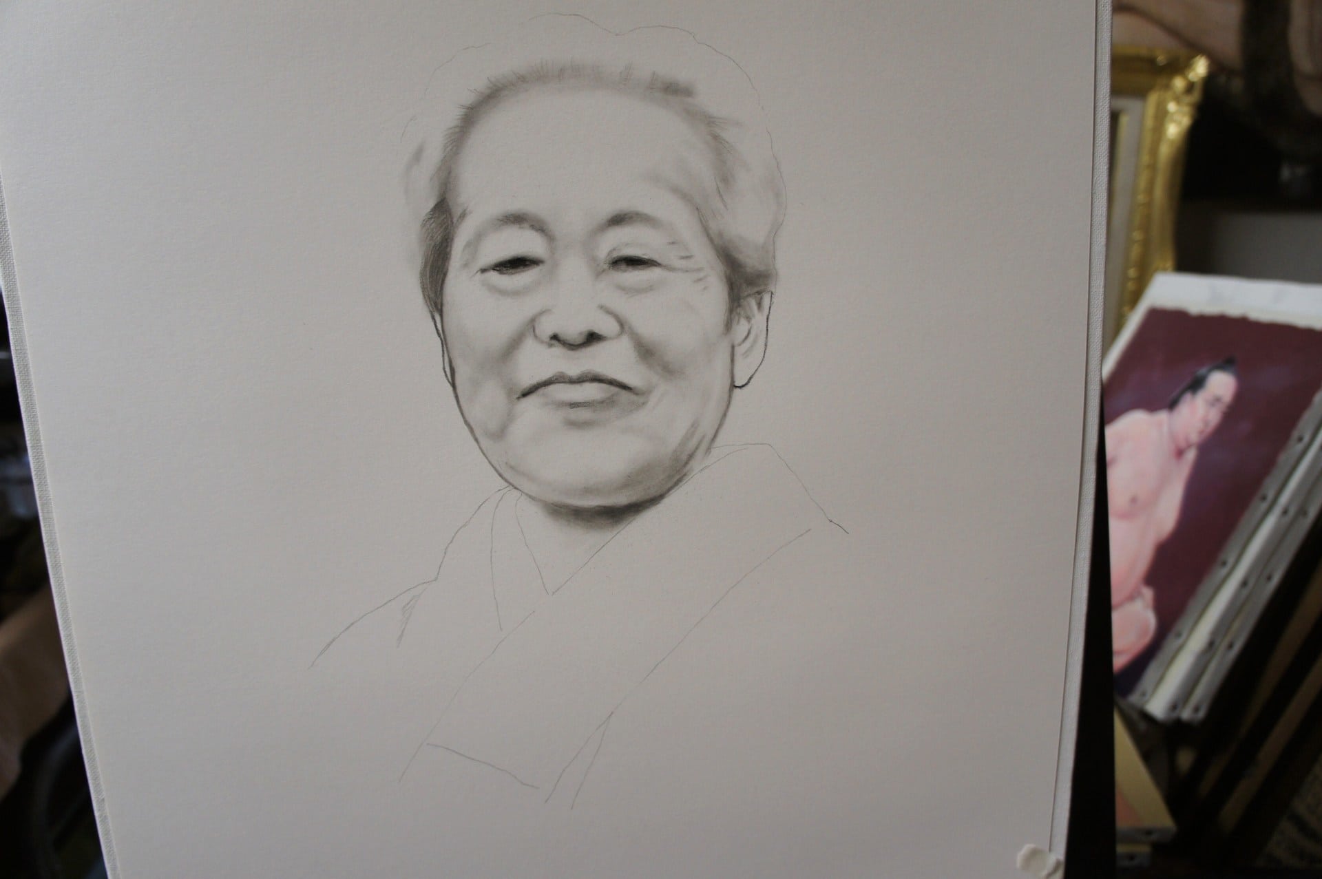 コンテ 白黒 擦筆肖像画も 吉田肖像美術 へ あなたの想いを描く吉田肖像美術 四方山話