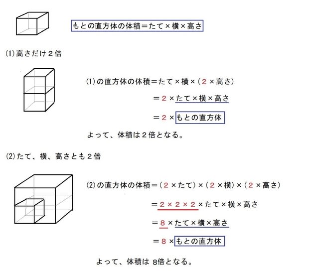 直方体 立方体の体積 小５ きちんと式を書けば簡単 算数の