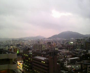 今日の夕焼け？ 2008/03/14 18:13