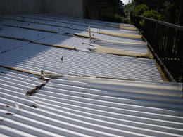 トタン屋根の修復 1 東京里山農業日誌