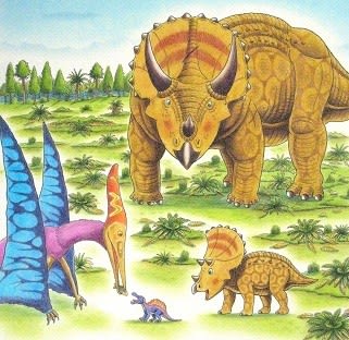 恐竜トリケラトプスとスピノぼうや 恐竜だいす記
