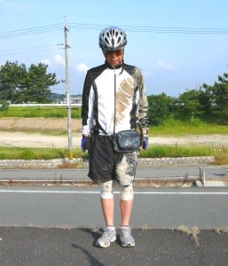 自転車転倒！の画像