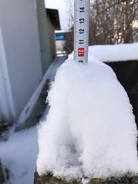 冬らしく 少し雪が降った 須賀川市長沼です アスクのうっかり女将のブログ