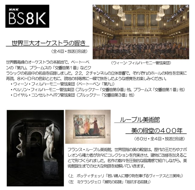 8K放送 NHK BS左旋波 - Media Close-up Report 東京オリンピック ラグビーＷ杯 五輪レガシー 放送・通信・ICT