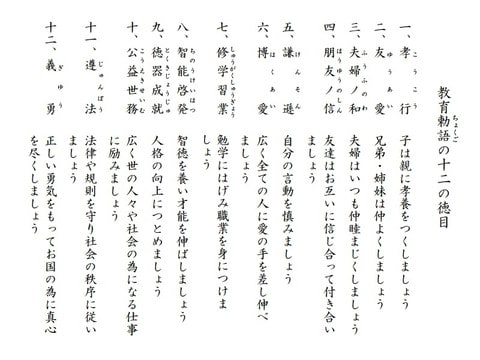 教育勅語と安全標語の類似性 アフガン イラク 北朝鮮と日本