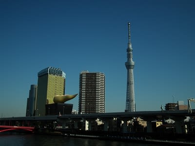 「浅草:駒形橋の橋詰から見た」写真です 「浅草:駒形橋の橋詰から見た」写真