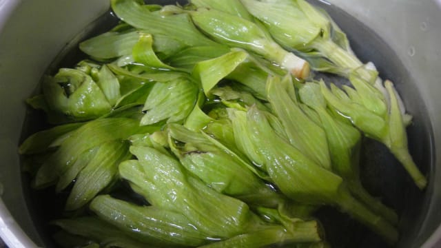 ふきのとう料理 おひたし うさぎ学園 多趣味部