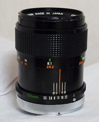 キヤノン Canon FD MACRO 50mm F3.5 S.S.C.