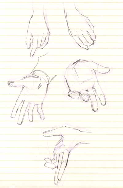 手の描き方 コテツとハニカ絵の練習ブログ