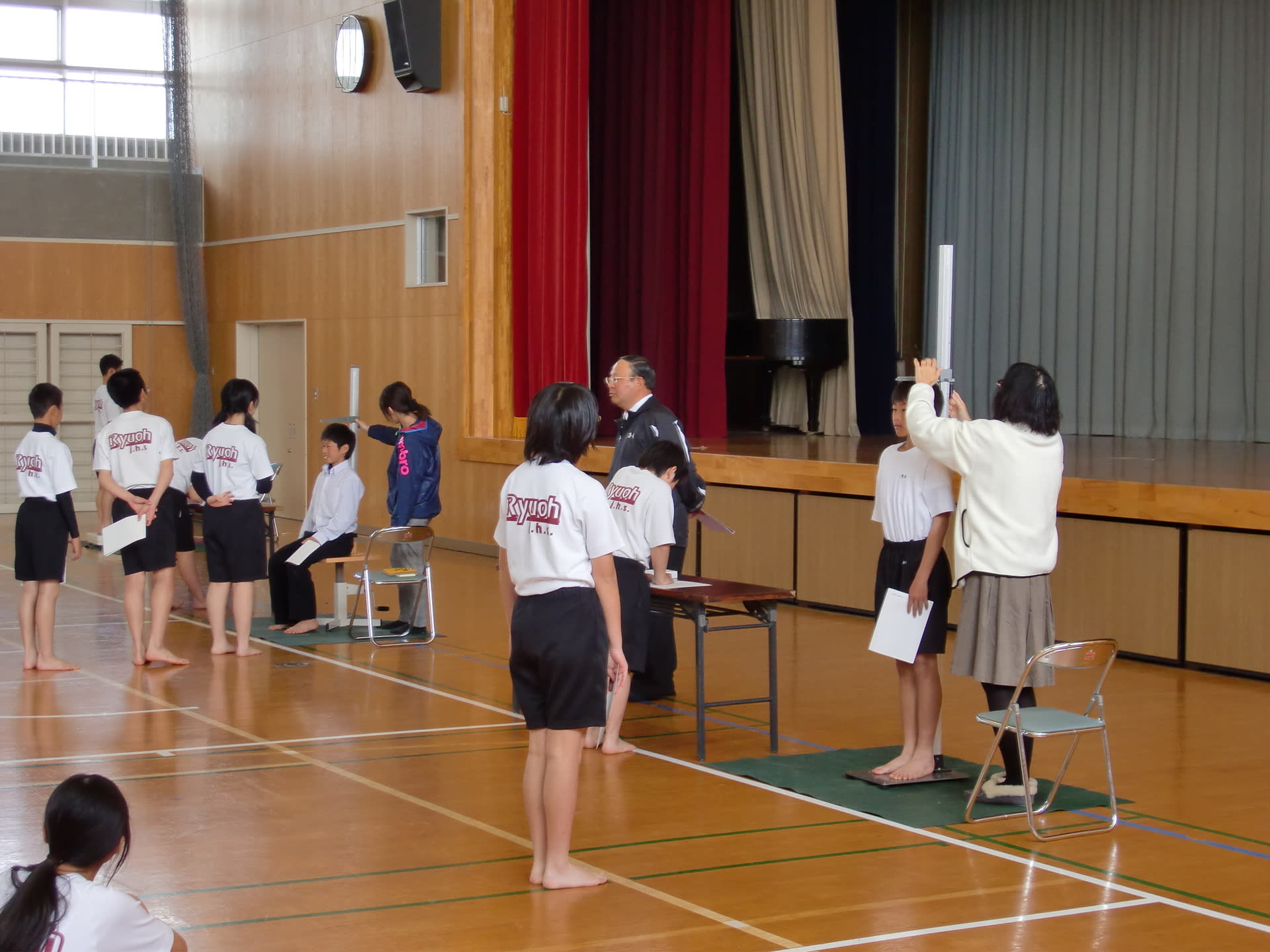 身体測定 山陽小野田市立竜王中学校 ｐｔｃａブログ 日々是好日 スローガン 喜びを伝えます 今日出会う人々に